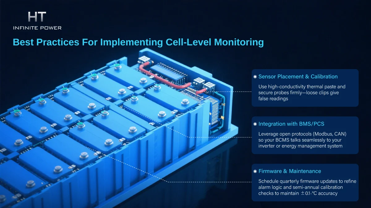 Bonnes pratiques pour la mise en œuvre de la surveillance au niveau cellule