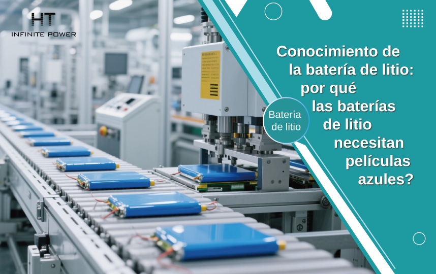 ¿Por qué las baterías de litio necesitan película azul?