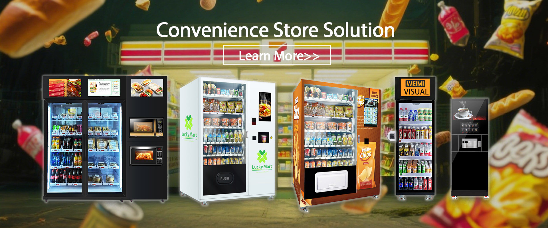 weimi smart unmanned snack drink retail solution for you choice