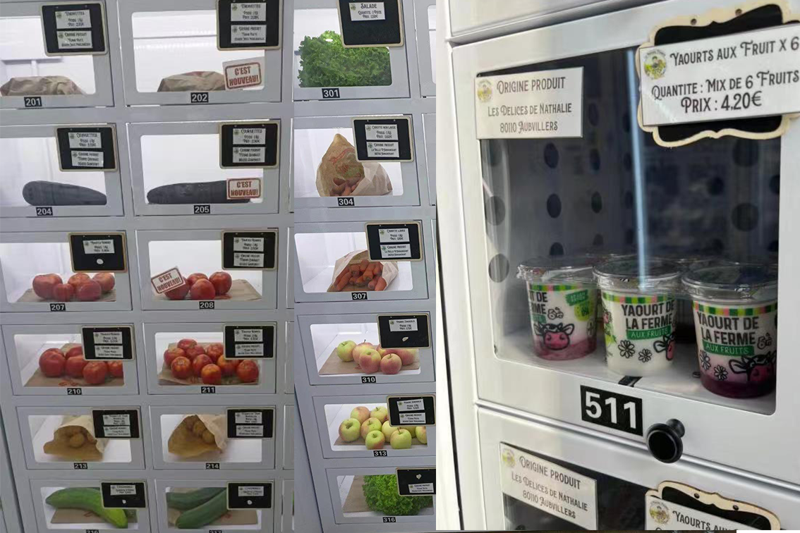 weimi smart locker farm produce vending machine for selling healthy fresh food