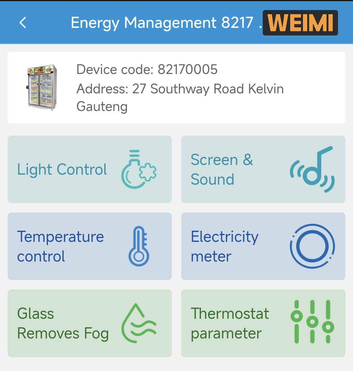 Click energy management to operate your machines