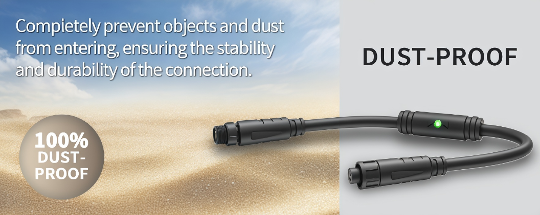 waterproof connector with signal
