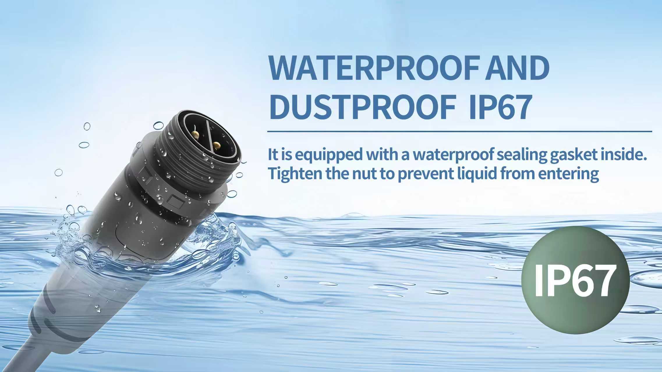 Dustproof IP67 Waterproof connector