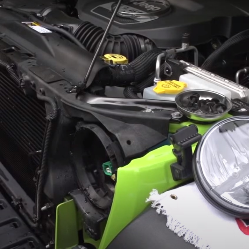 installing headlight