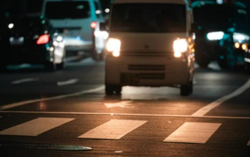 night drive car high beam low beam