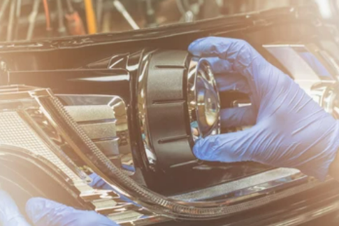 dual beam led headlight bulb structure
