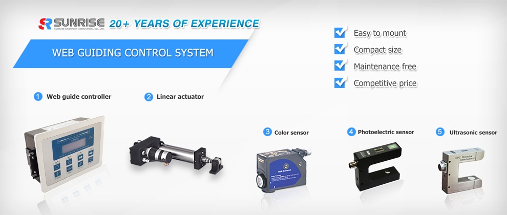 linear web guide control system family
