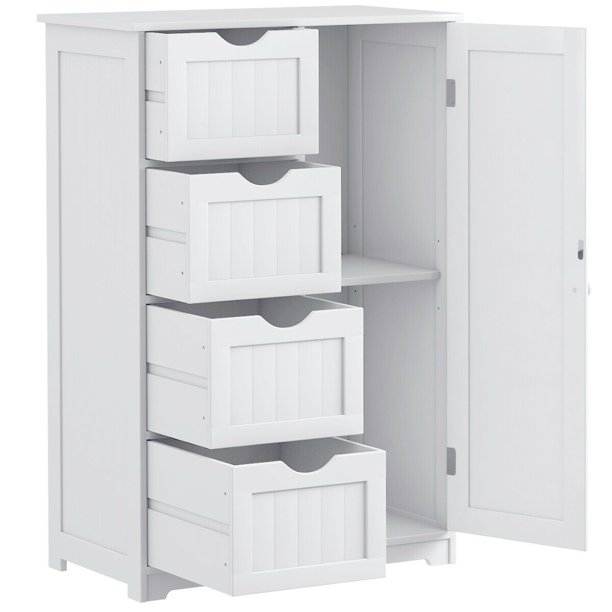 Console in bathroom setting