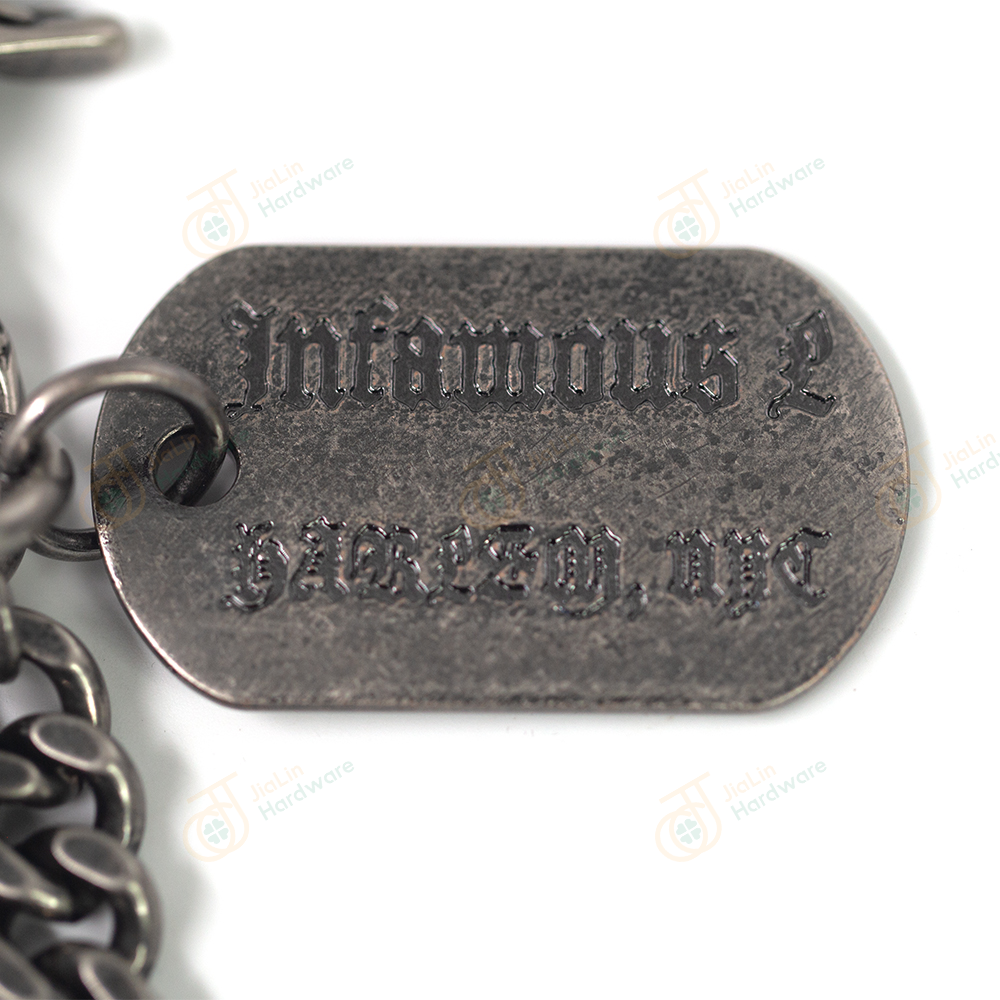 custom pant chain tag