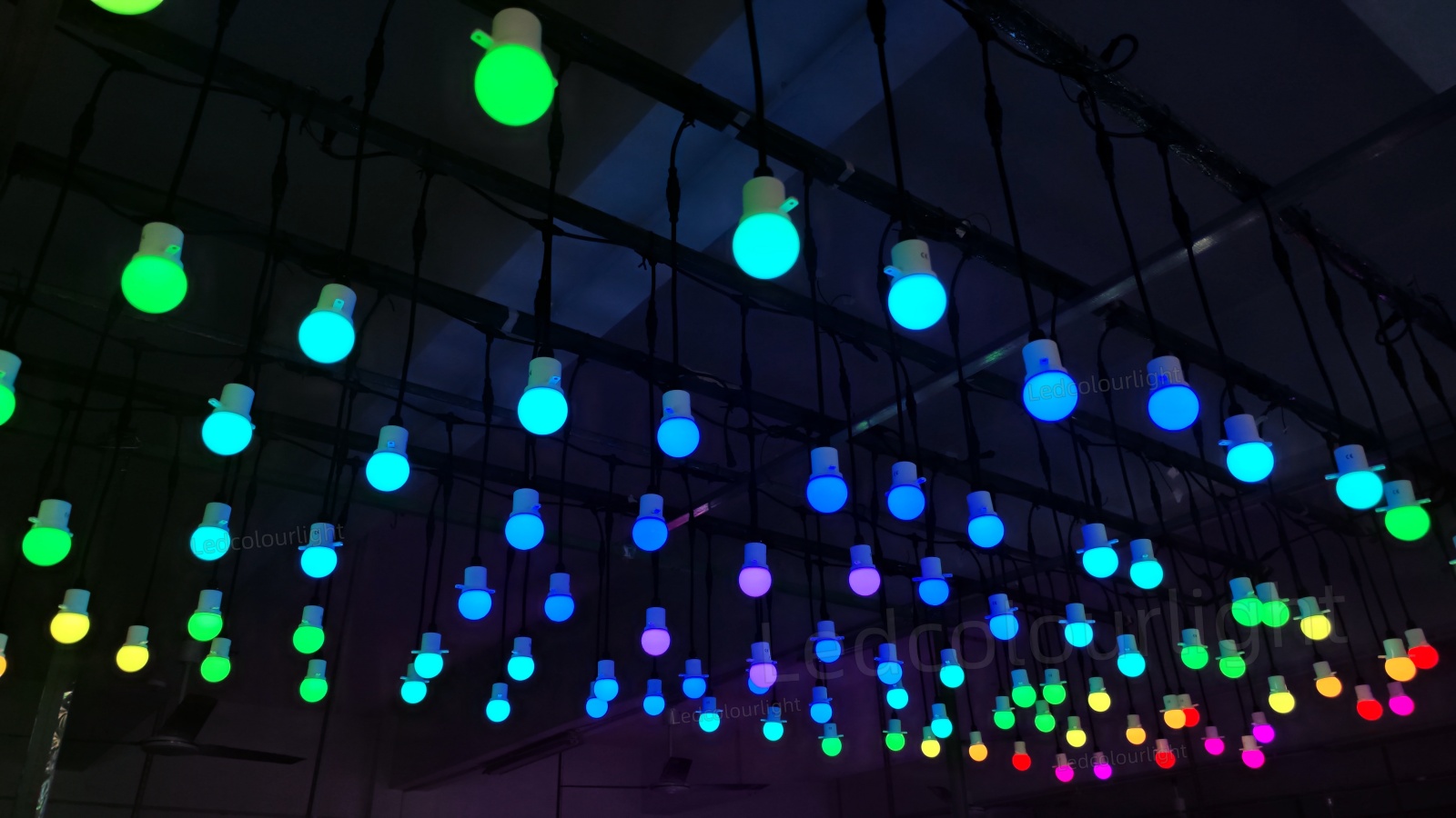 custom 50mm addressable LED bulbs from Ledcolourlight