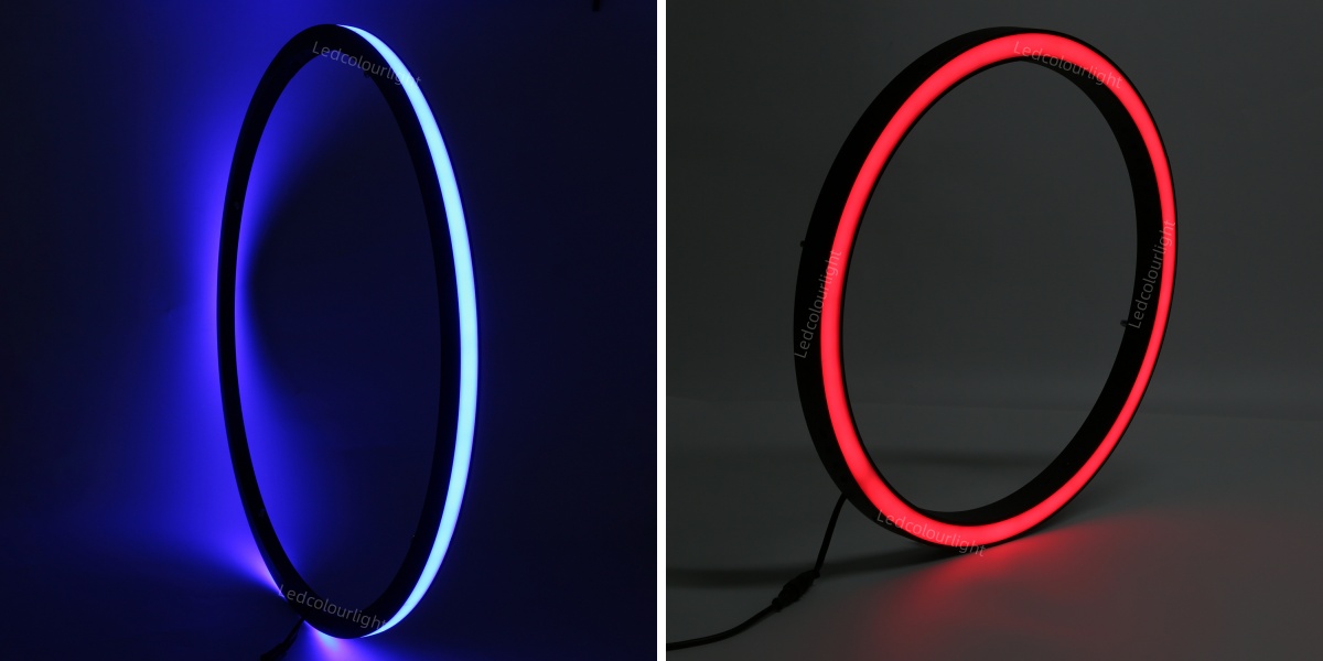 dmx rgb ring pendant light