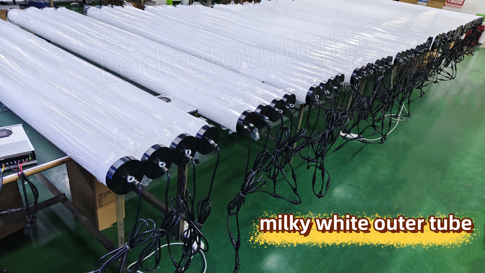 2m dmx led rgbw light tube production
