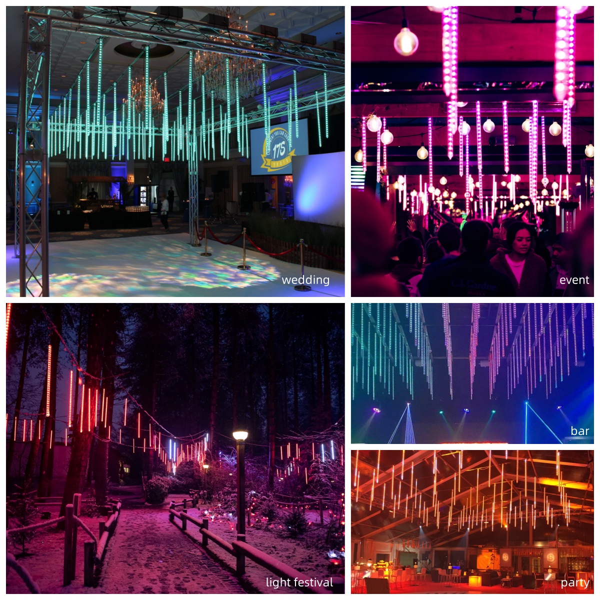 icicle dripping lights