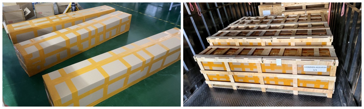 packing for 2-meter dmx rgbw led light tubes