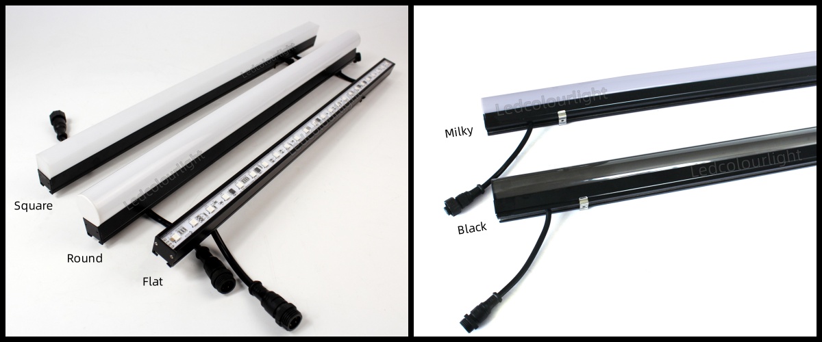 20×20mm LED Pixel Bar with different diffusers