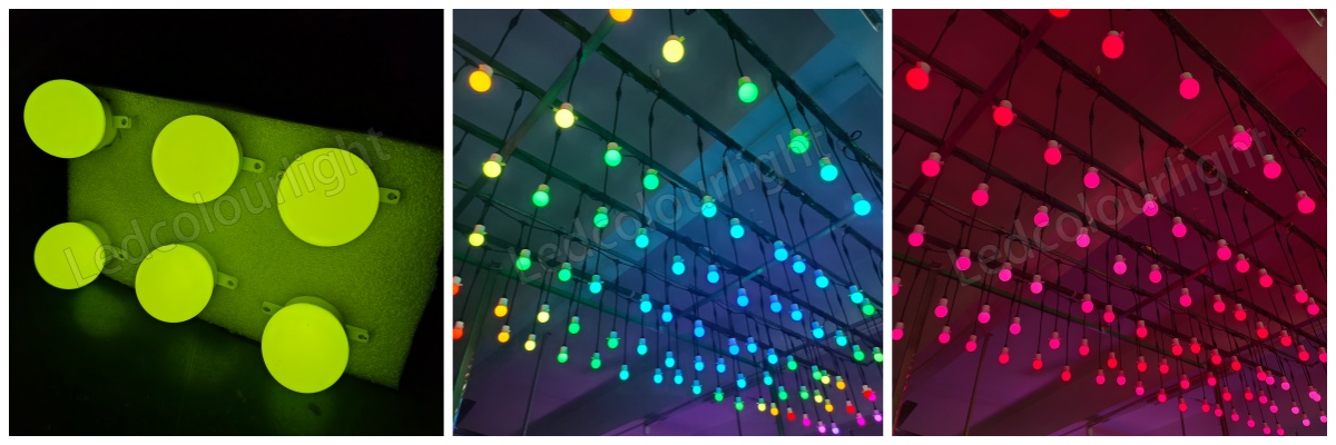 50mm dmx512 color changing led bulbs