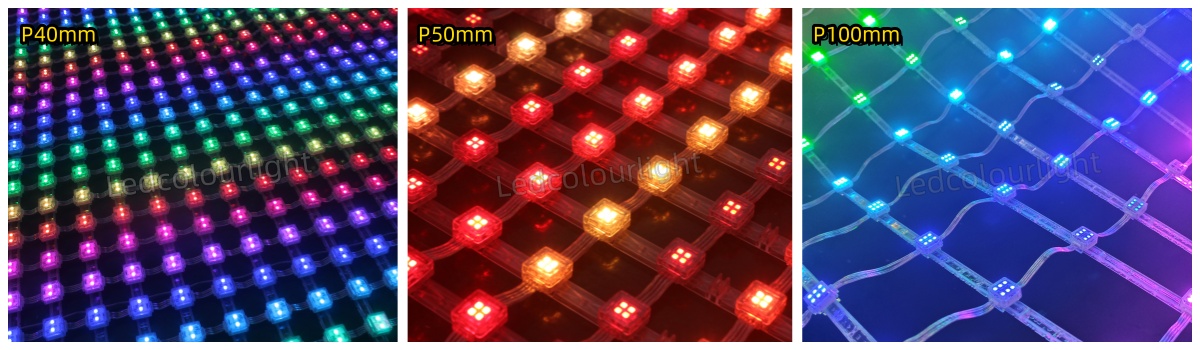 different pixel pitch for LED mesh