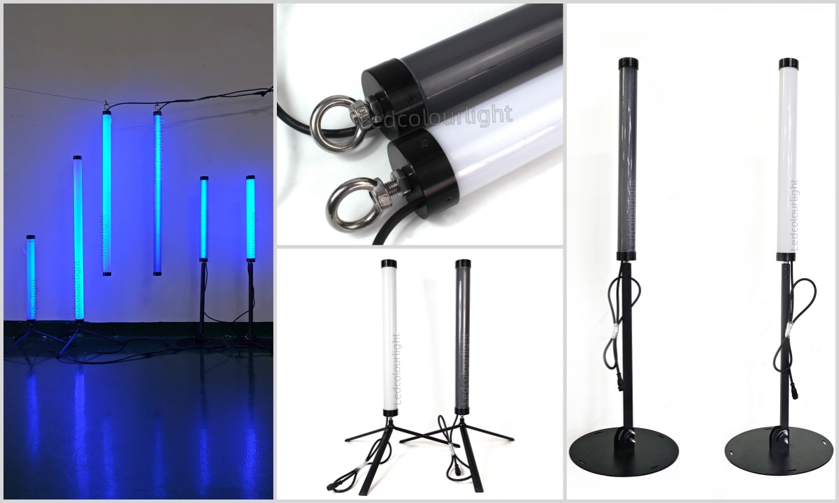different installation for 50mm dmx led light tube