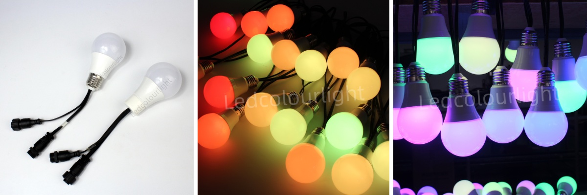 60mm multicolor light bulb stage decoration