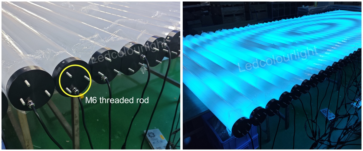 100mm dmx rgb tube lights