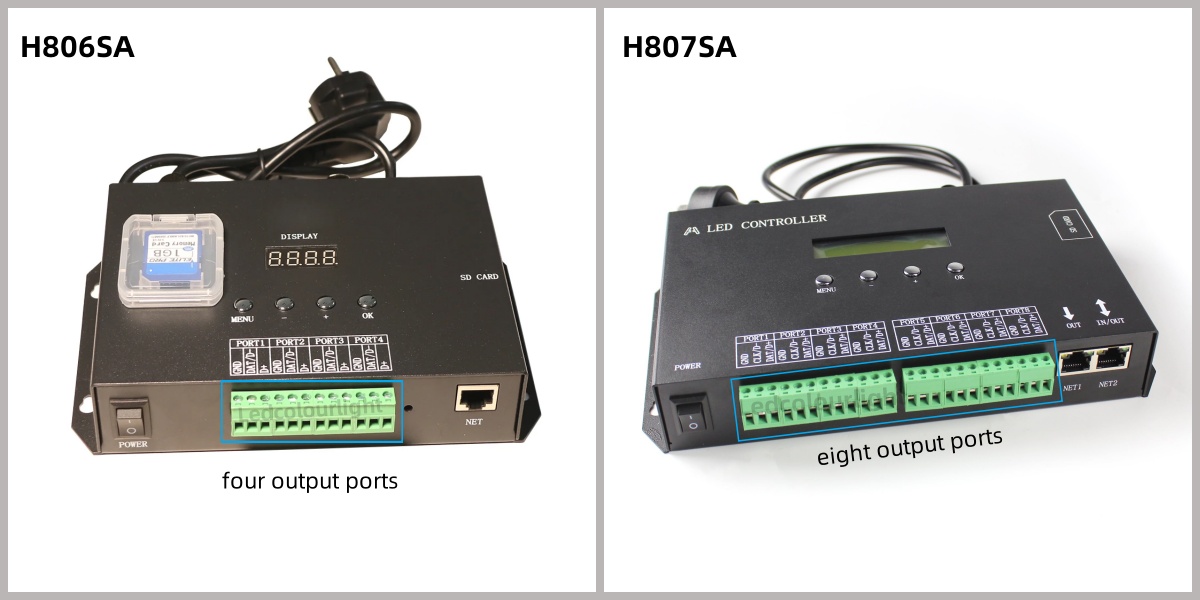 Hybrid online and offline led controllers