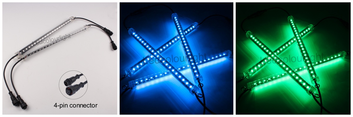 led meteor shower rain lights