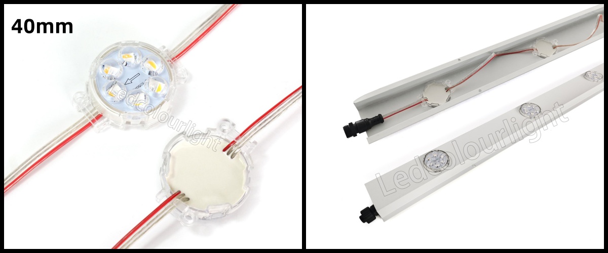 40mm led dot aluminum track lights