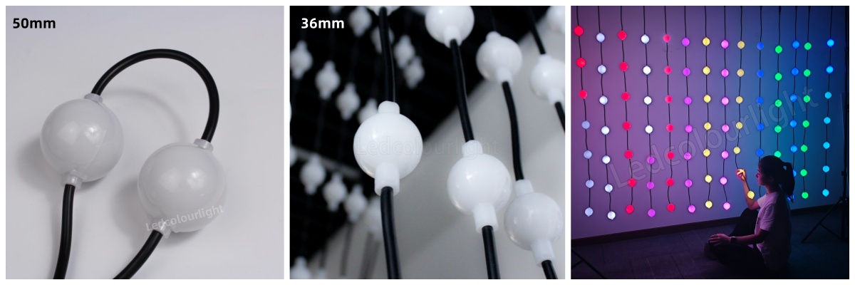 rgb led 3d ball lights