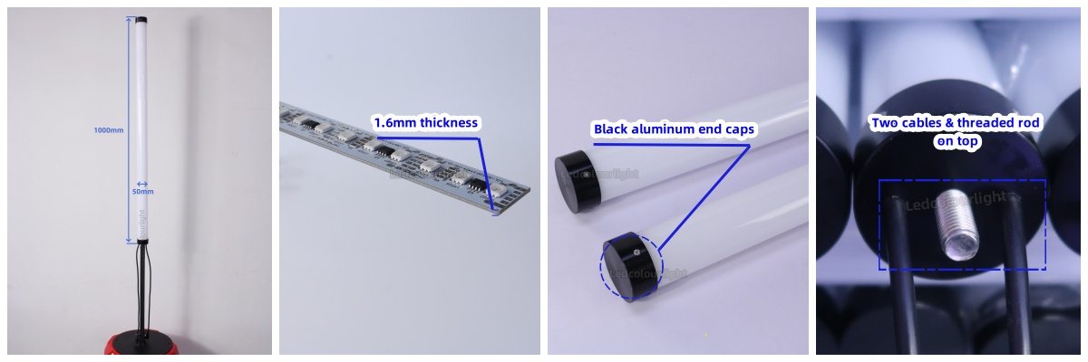 key features for 50mm 3d tube light