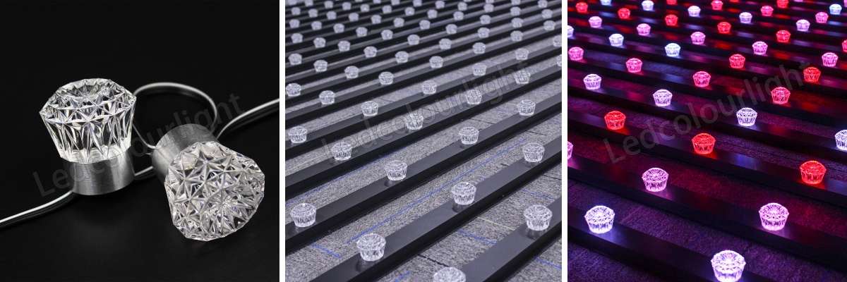 40mm RGB diamond led light from Ledcolourlight