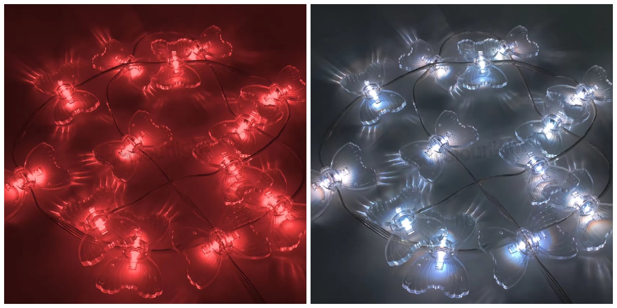 rgb color changing butterfly fairy lights