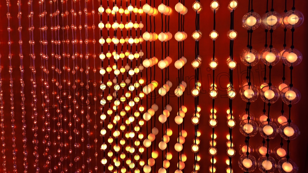 different diameters of ball string lights