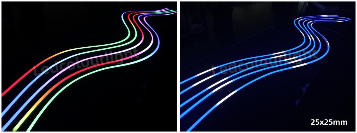 flexible rgb neon tube lights