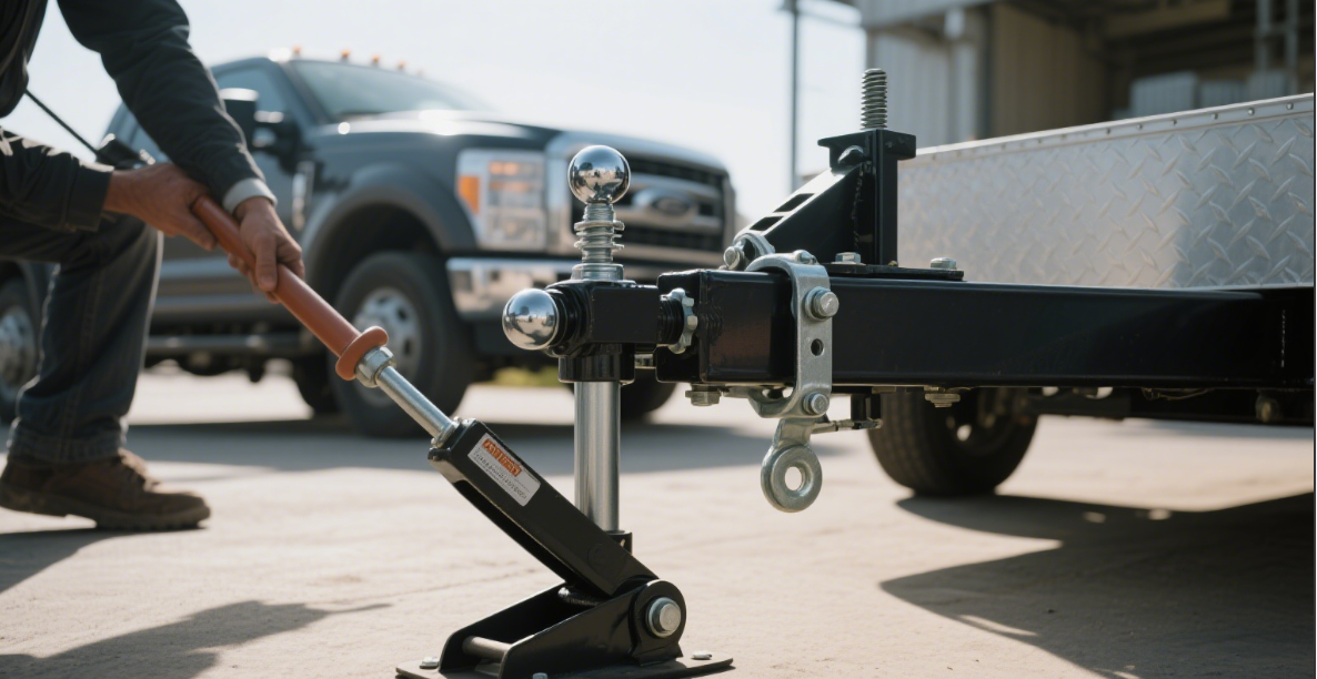 how to use trailer jack