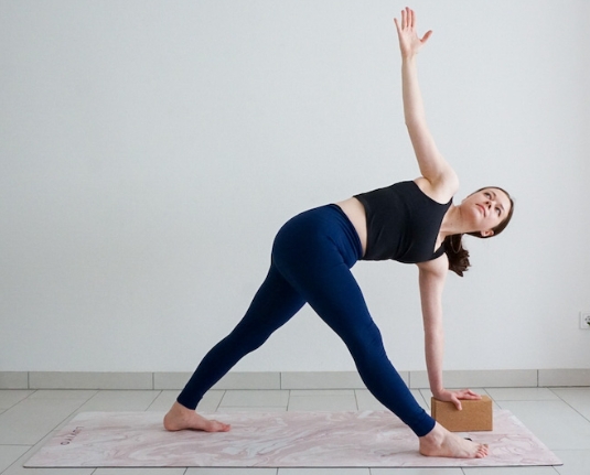 Use yoga block