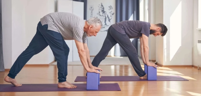 Use yoga block
