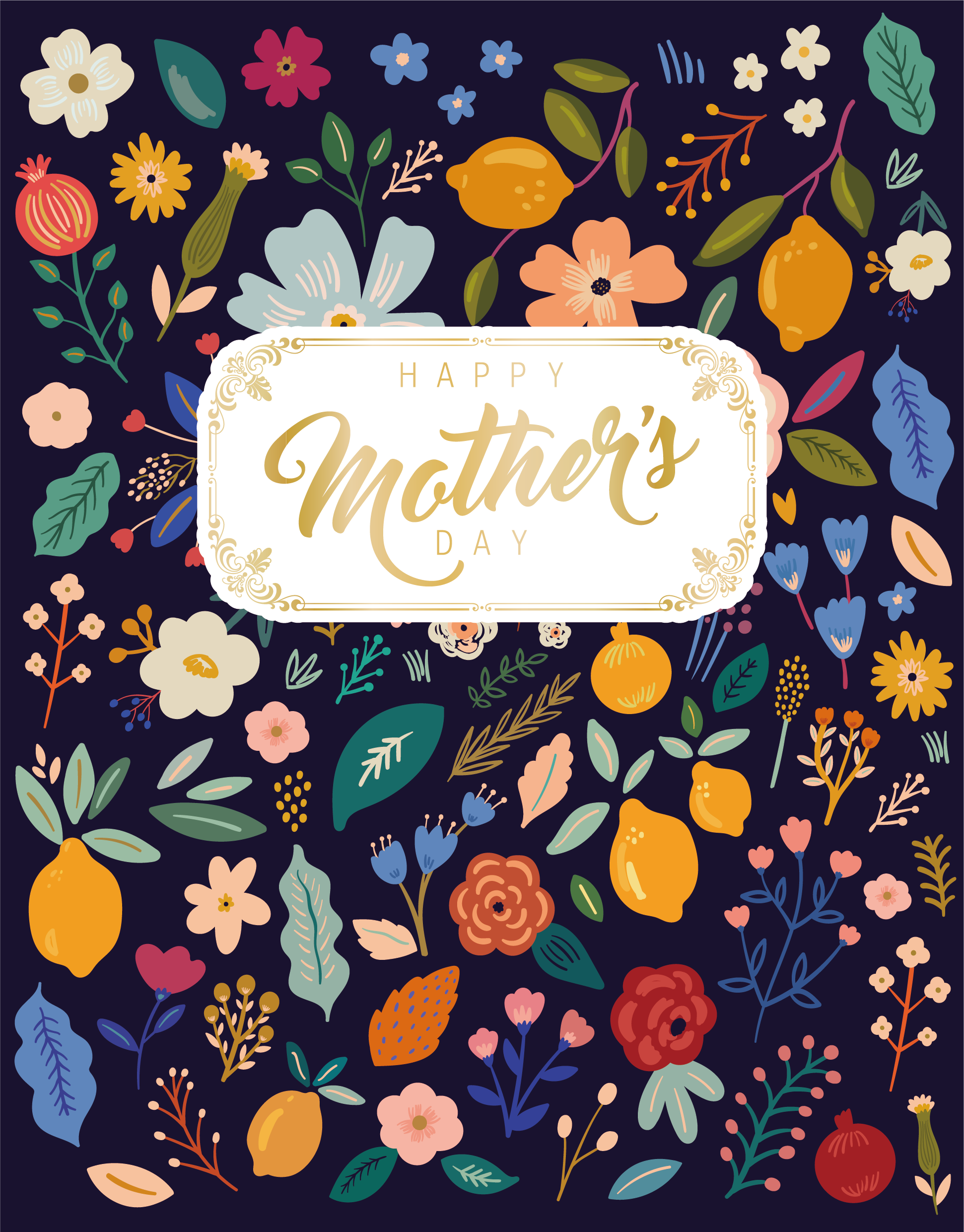 Floral Mother’s Day Illustrations