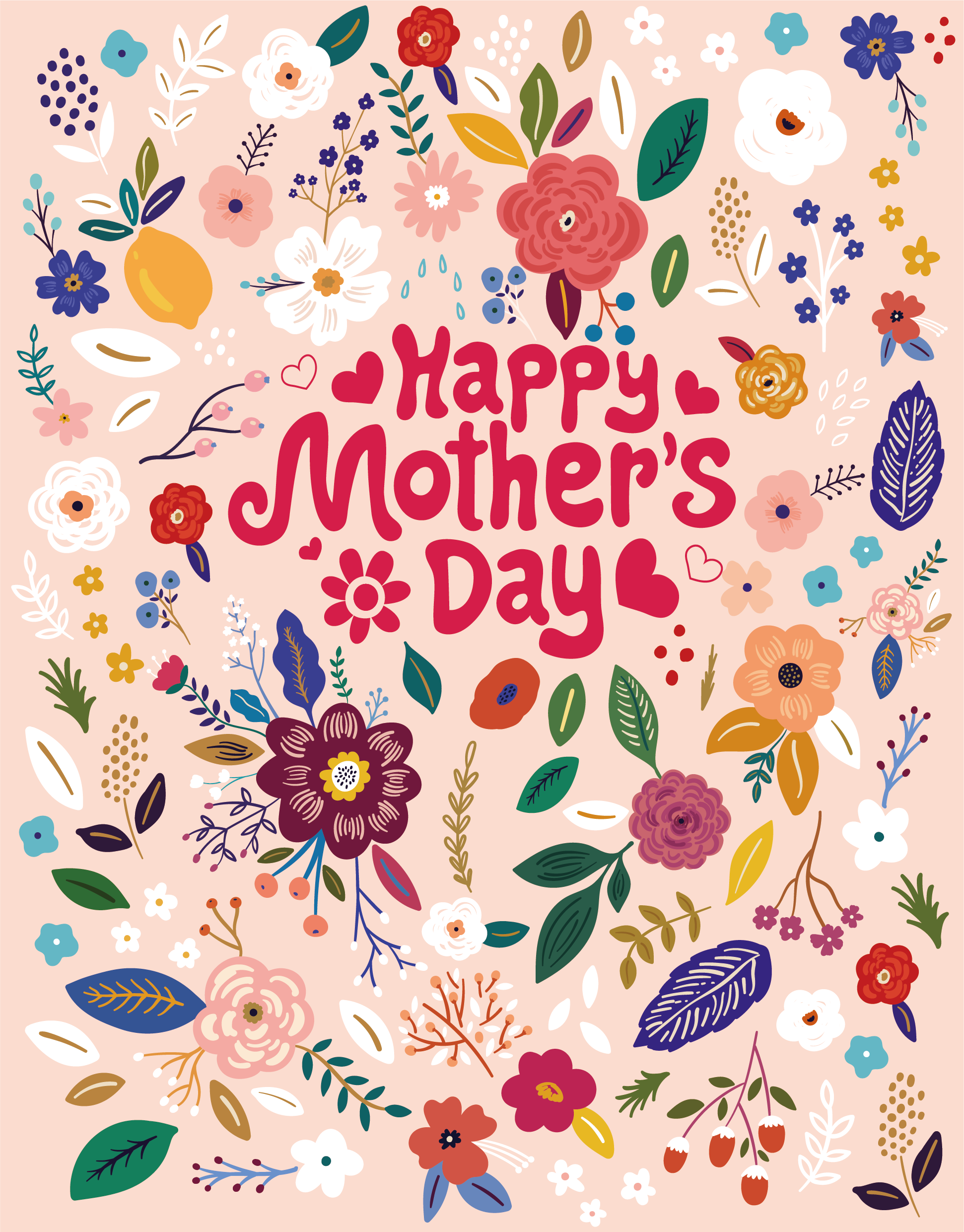 Floral Mother’s Day Illustrations