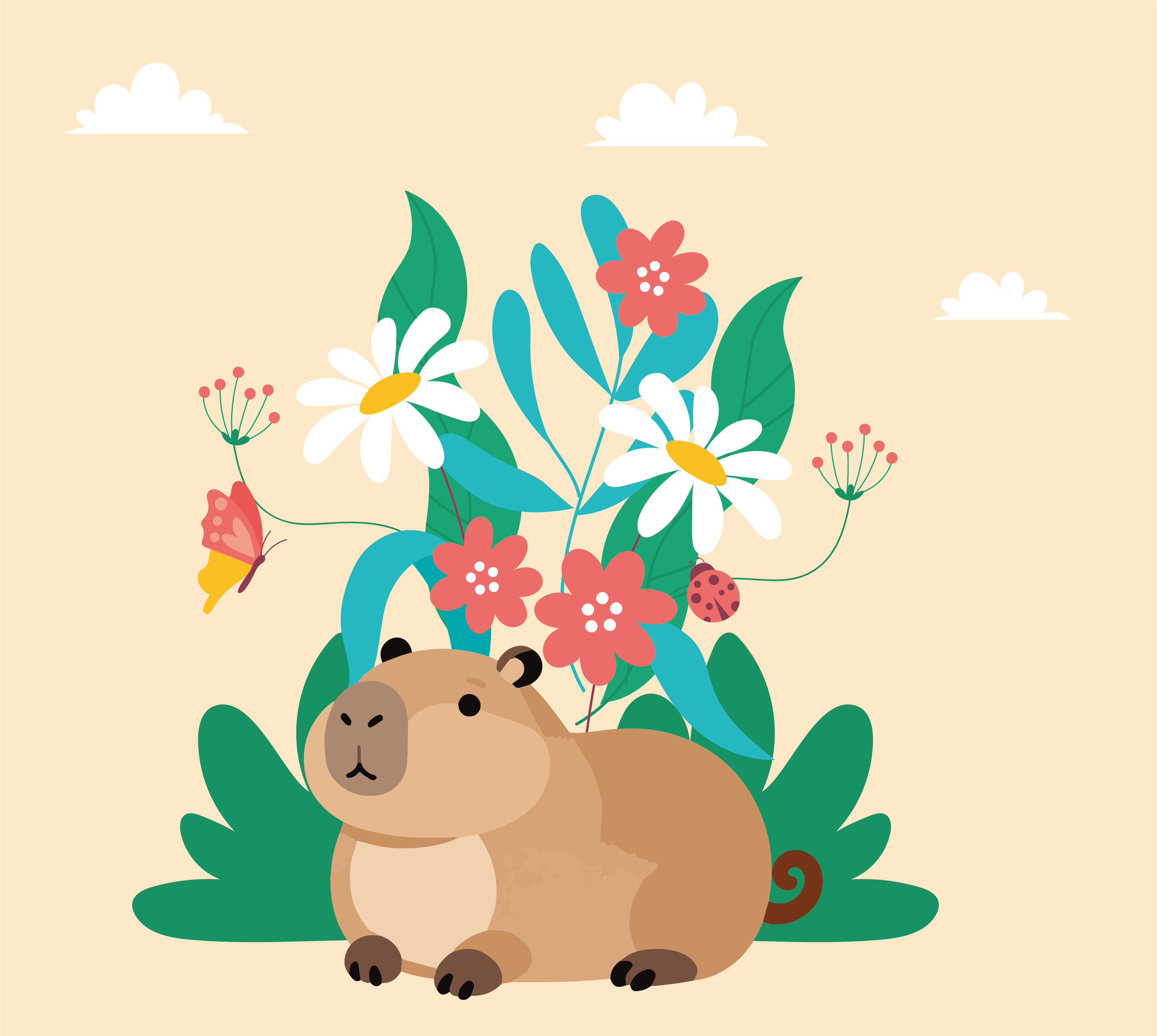capybara illustration