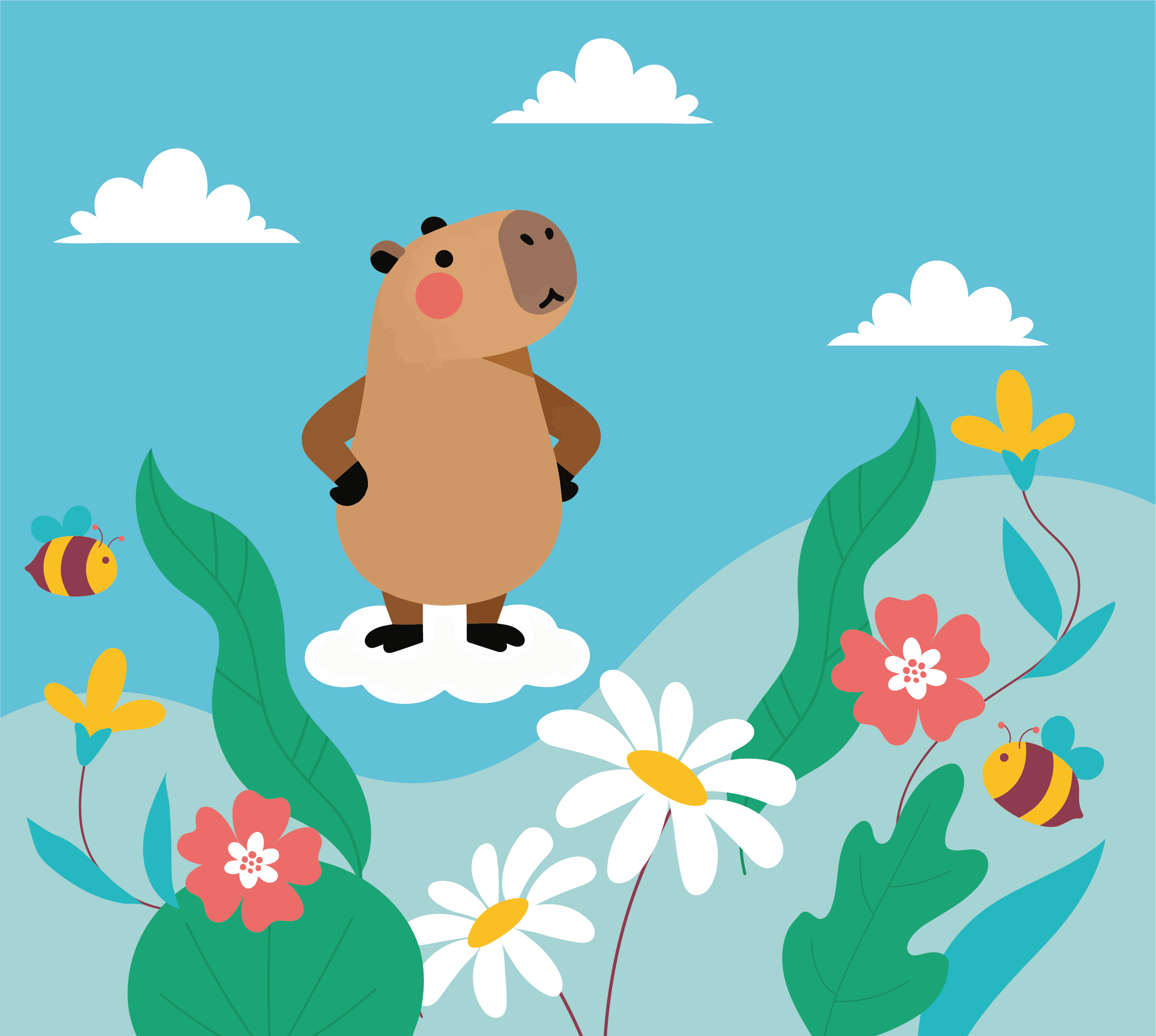 capybara illustration