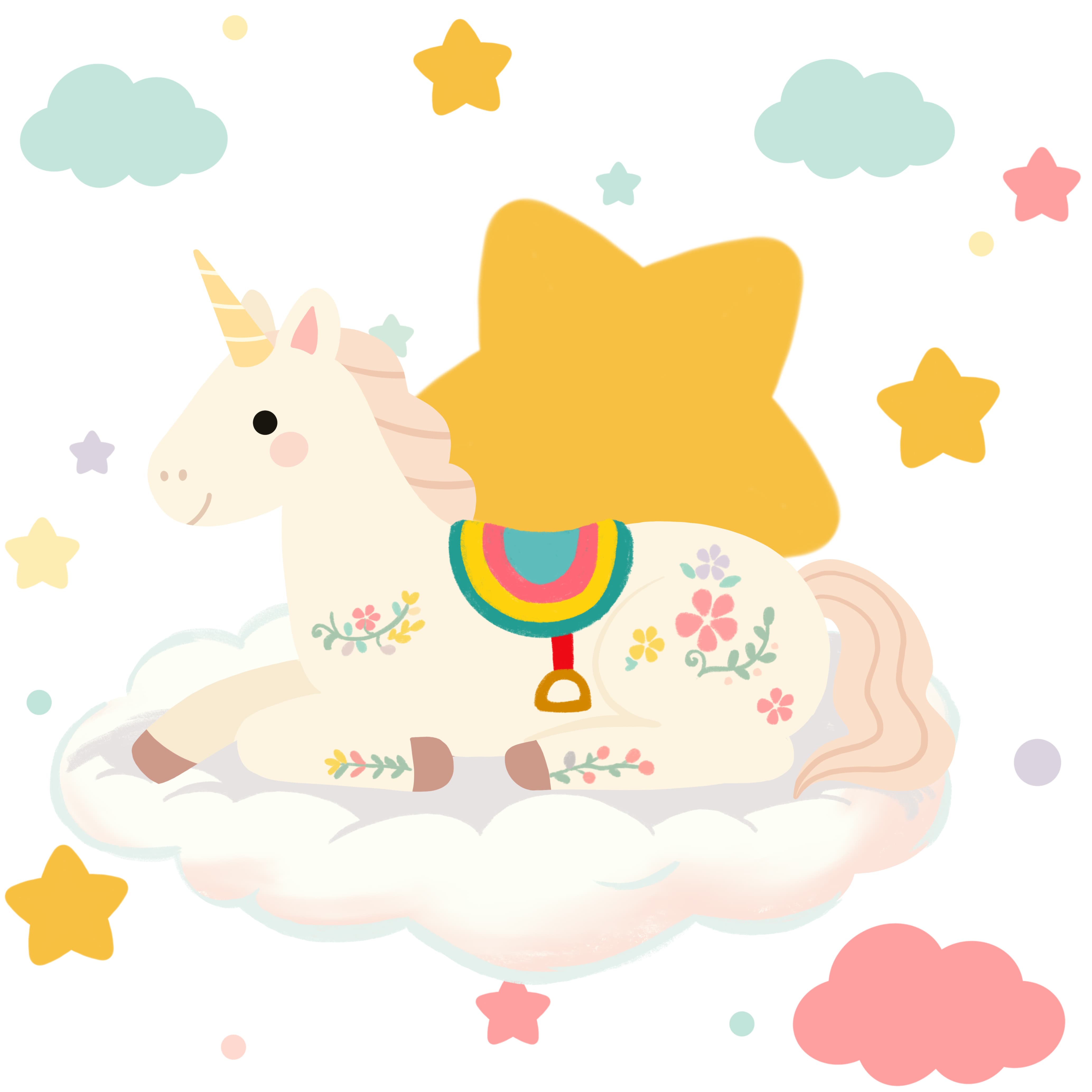 Cartoon Star Unicorn
