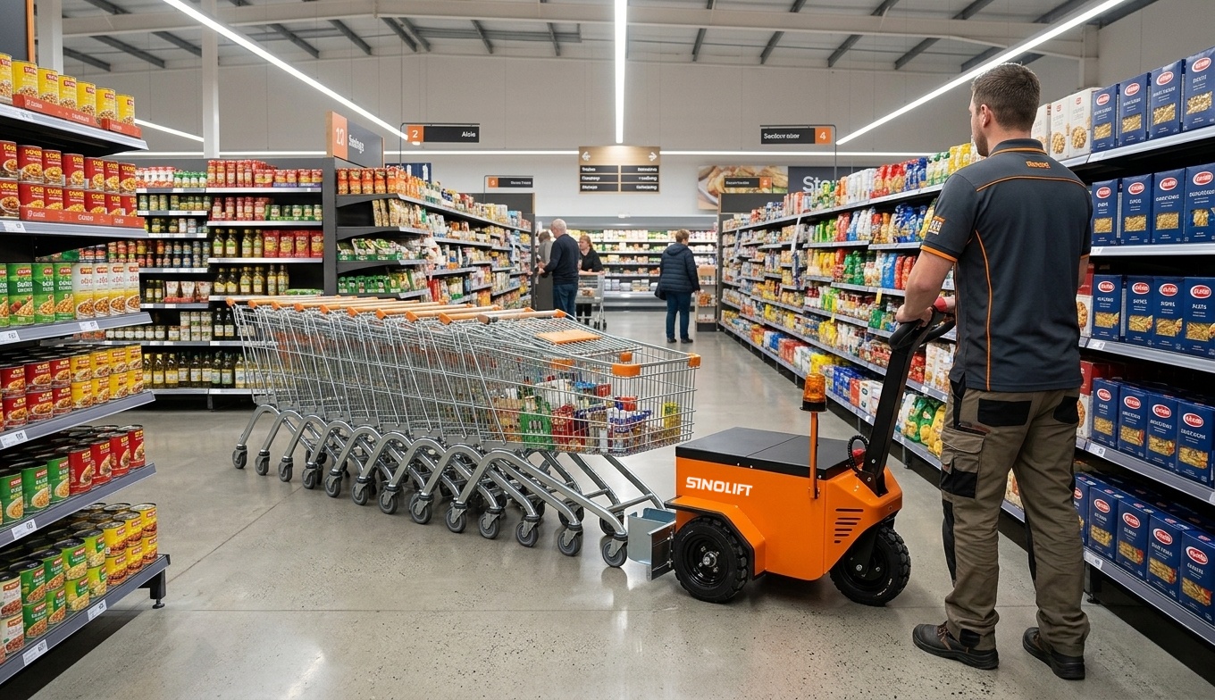 Custom ML150A Electric Tow Tugger for Supermarket Shopping Baskets