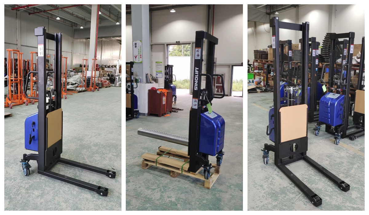 Specialized electrode roll lifter with chrome-plated roller mandrel and dust-proof PC shield transports sensitive pole piece coils through narrow aisles in battery manufacturing facilities.