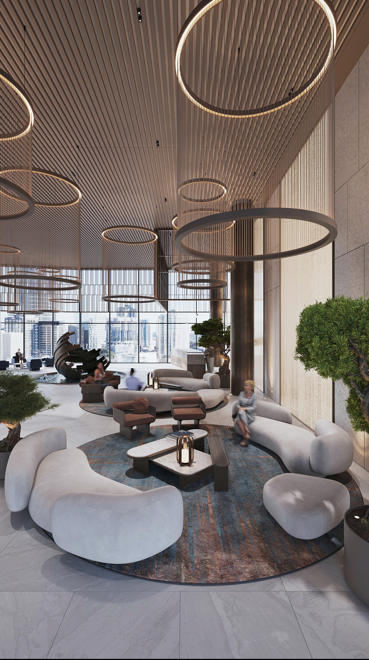 Modern hotel lighting