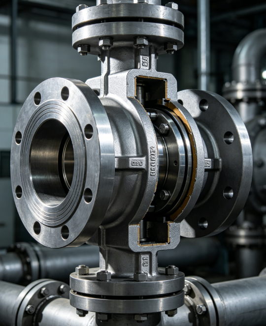 trunnion-mounted ball valve