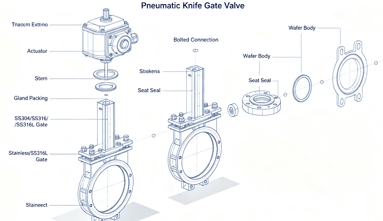 Pneumatic Knife Gate Valve