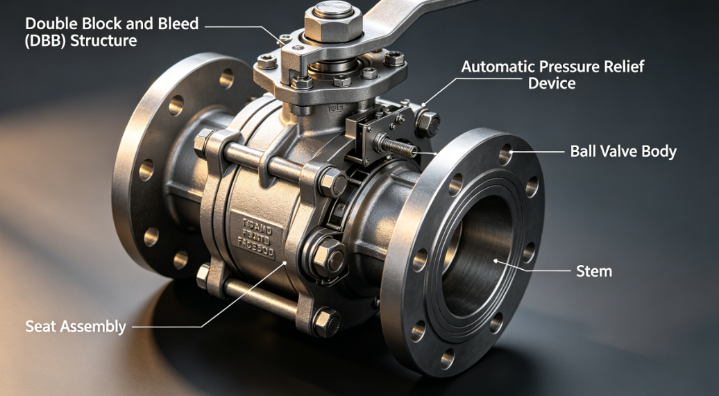 trunnion-mounted ball valve