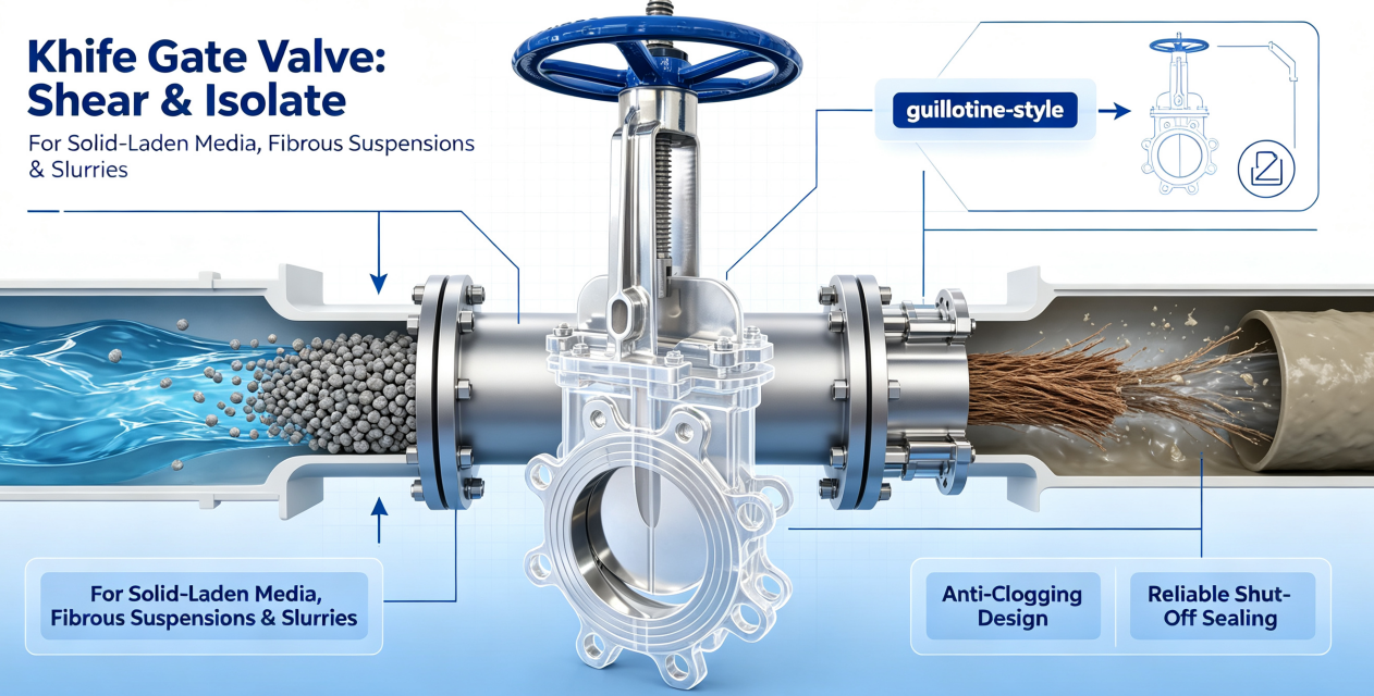 Knife gate valve