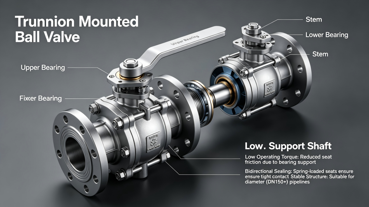 trunnion-mounted ball valve