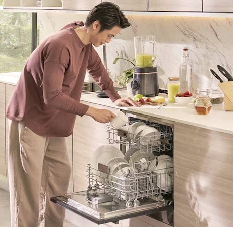 using dishwasher